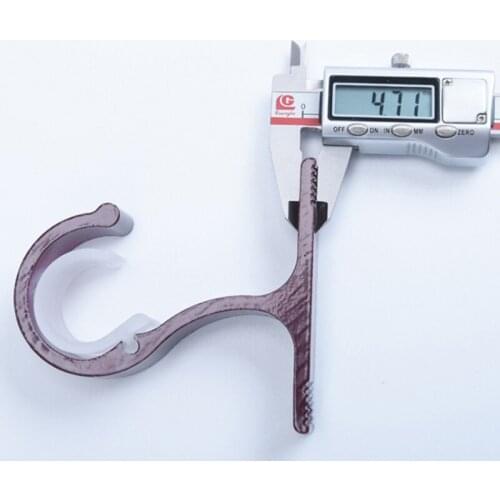 2021 New Aluminum Alloy Curtain Rod Installation Hook Hanger Storage Rack Support Bracket Home Decro Accessories Hook Hanger