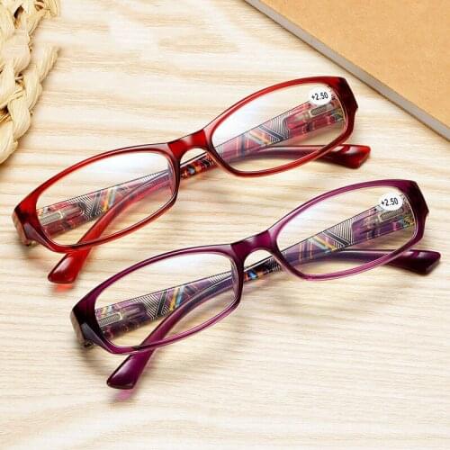 Classic Plastic Anti-blue Light Women Reading Glasses Vintage Spring Hinges Frame Reading Glasses +1.0.+2.0.+2.5.+3.0.+3.5.+4.0