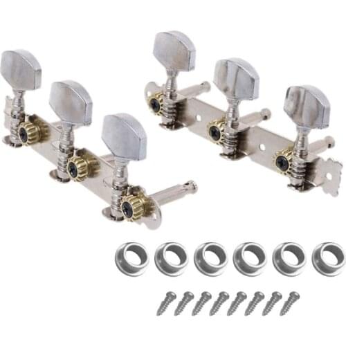 OOTDTY Metal Classic Guitar String Tuning Pegs Machine Heads Tuners Keys Parts 3L 3R Strings button