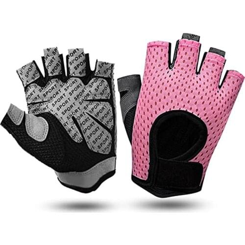 Professional Gym Fitness Half Finger Gloves Weightlifting Cycling Training Sport Thin Section Breathable Non-slip Hand Protector