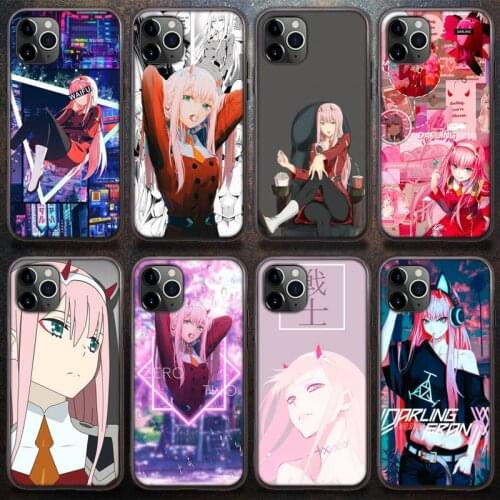 Anime girl Hiro Zero Two Darling In The Franxx Phone Case for iPhone 8 7 6 6S Plus X 5S SE 2020 XR 11 12 Pro mini pro XS MAX
