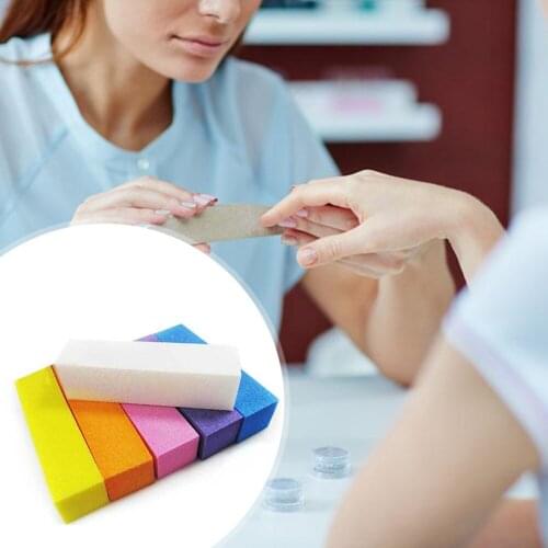 Nail Art Sanding Sponge Buffer Block Fingernail Grinding Polishing Nail Files Sanding Nail Art Gray Sanding File