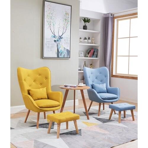 Nordic Living Room Single Sofa Chair Balcony Mini Sofa Modern Minimalist Lounge Chair Bedroom Room Leisure ArmChair