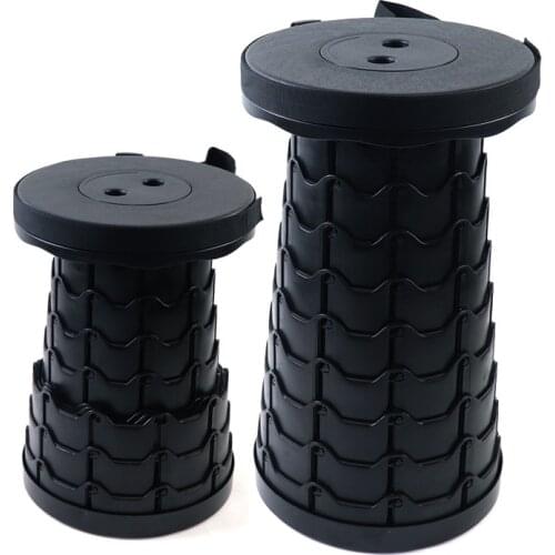 Folding Stools Camping Retractable Plastic Chair Portable Lightweight Collapsable for Adults Kids Fishing Max Load Camping Stool