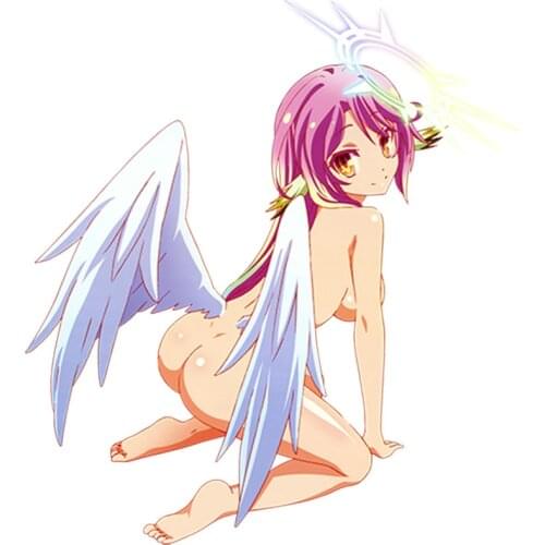 Super Sexy Personality Sexy Wing Girl No Game No Life Anime Car Stickers Accessories Motorcycle Cover Scratches Waterproof PVC