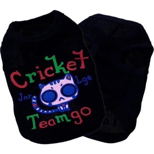 Pet Supplies Summer New Dark Style Printed Cat Letters Soft and Comfortable Vest T-shirt Short-sleeved Puppy Dog Clothes