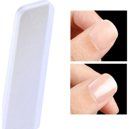 WiRinef 1Pcs Gradient Nano Glass Nail File Polish Shiny Buffer Cleanable Grinding Manicure Nail Art Tool