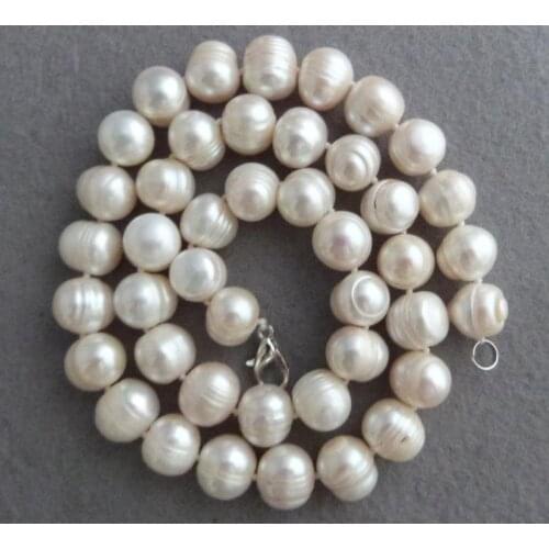 Selling 12-13MM huge (thread) White South Sea Pearl Necklace (50CM)