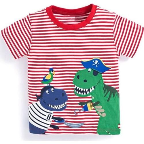 ZWF772 Summer Children Boys Girls T Shirt Cotton Cartoon Short Sleeve Kids Clothes T-shirts for Boy Casual Top Tee 1-10Y