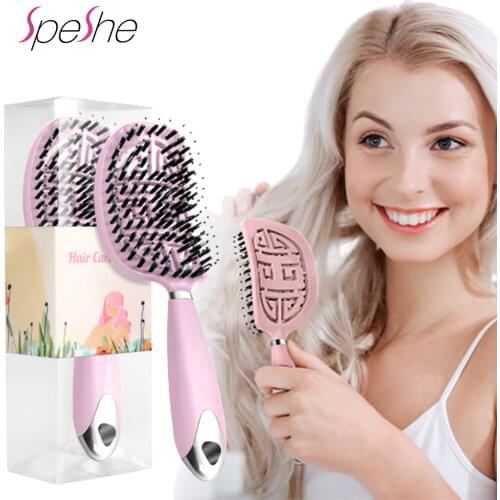 1pc Professional Detangling Hair Brush Women Hairbrush Anti Klit Brushy Haarborstel Scalp Massage Hair Comb Hair Styling Tools