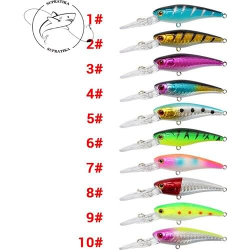 10 Colors 7.3g/90mm Minnow 3D Eyes Bionic Fake Plastic Hard Bait with 8# High Carbon Steel Three Hook Outdoor Lure Fishing
