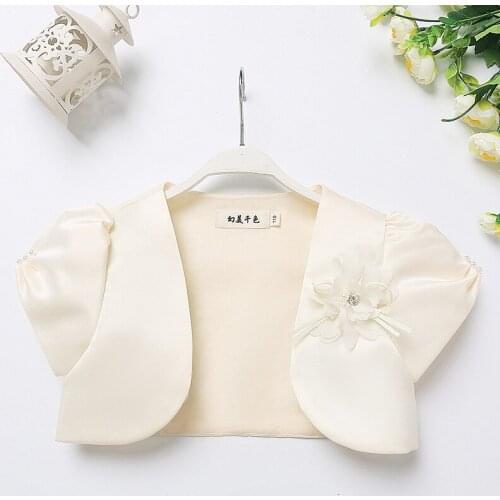 2021 Summer Girls Sweater Jacket Baby Girls Cardigan Short-Sleeved Baby Coat 1-12 Years Old Toddler Clothes OKC194011