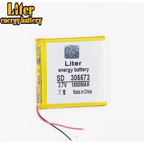 3.7V polymer li battery 305573 PLIB;Lithium ion/polymer lithium-ion batteries, 3 line MP4 MP5 GPS Mobile DVD 1800MA