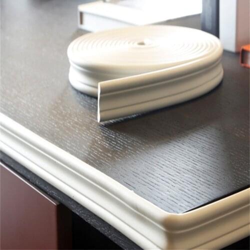 5mx3cm skirting waist line foam wall stickers self-adhesive background decorative border line anti-collision sticker for kids