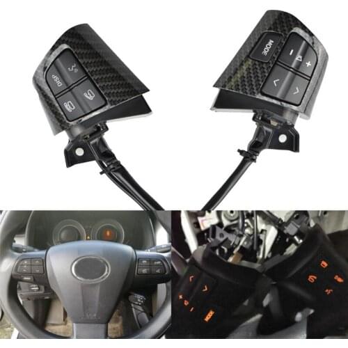 84250-02230 for Toyota Corolla 2010-2013 Carbon Fiber Steering Wheel Remote Control Switch Audio Control Button