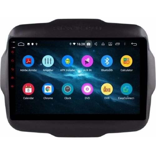 9" 1 Din Android 9.0 Car Multimedia Player For JEEP Renegade 2016-2017 Car DVD Player 8 Core Radio Stereo 1024*600 Audio DSP