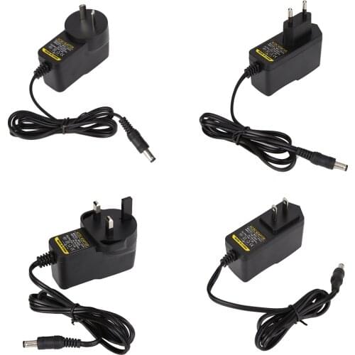 AC to DC 5V 2A Power Supply Adapter 5.5mm*2.1mm/2.5mm Wall Plug Charger Cable Adaptor Switching Converter with AU/EU/UK/US Plug