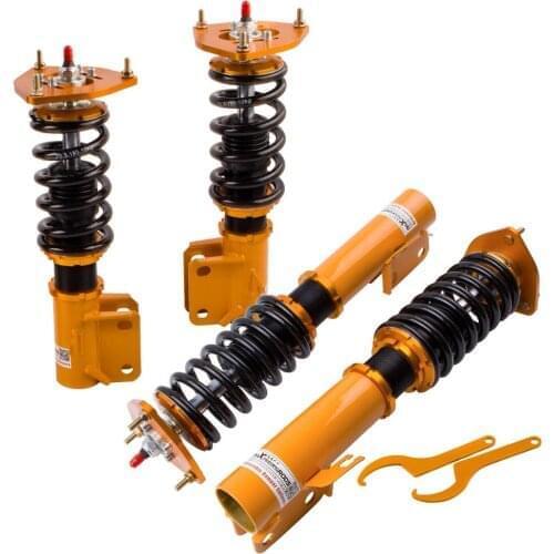 24 Steps Damper Coilover Suspension Coil Spring Strut For Subaru Impreza WRX GC8 1993-2001 Shock Absorber