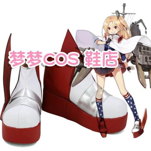 Azur Lane USS Cleveland Cosplay Shoes Boots Halloween Carnival Party Costume Accessories European Size