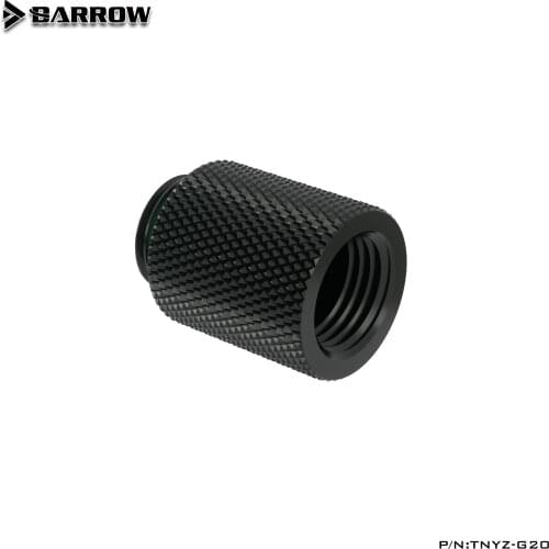 BARROW (Extend 10-15-20-30-40mm) Fitting G1/4'' M to F Extend Connect Adapter Male to Female Increase 10-40mm Length Connector