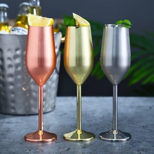 Stainless Steel Champagne Wine Glasses Picnics Barbecues Wedding Parties Birthday Celebration Home Kitchen Drinkware