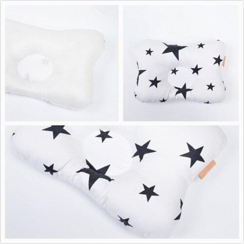 0-1 year old baby shaping pillow pure cotton newborn pillow crown shape pillow anti-eccentric head baby pillow