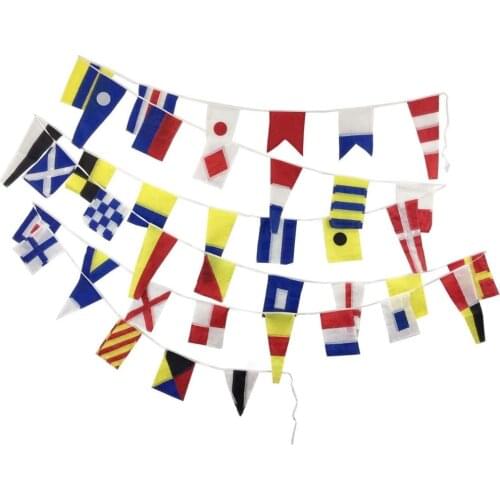 Length 14M 40 flags Marine ship boat Vessel Maritime Signal Flags string