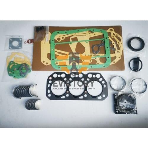 For MITSUBISHI K3M overhaul rebuild kit cylinder head bearing gasket ring set
