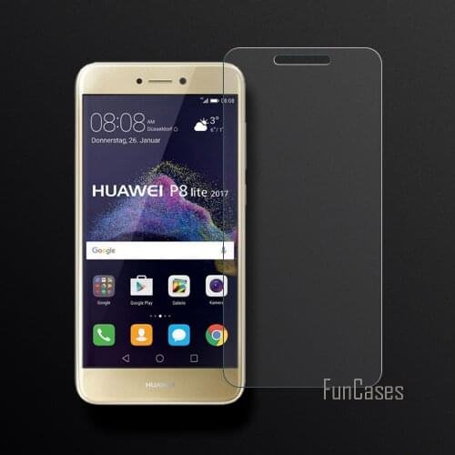 Screen Protector For Huawei P8 Lite 2017/ Honor 8 lite / P9 Lite 2017 Tempered Glass For Huawei P8 Lite 2017 2.5D Curved Edge