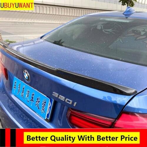 EPFBSQP For BMW F30 F35 M3 320i 320li 325li 328i 2012-2017 CS Style Real Carbon Fiber Car Trunk Boot Lip Spoiler Wing Lid Big