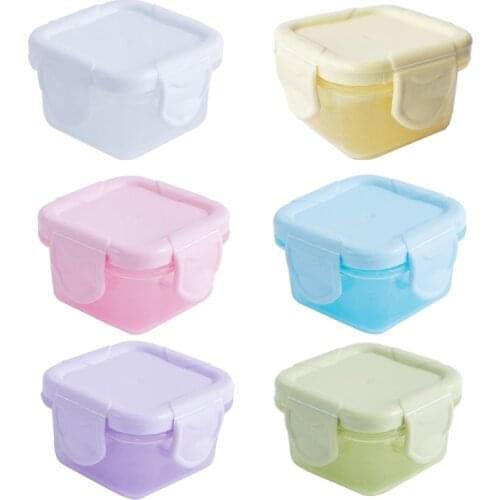 4 Pcs/Set 60ml Baby Milk Powder Food Container Infant Feeding Storage Portable Food Freezer Fresh Cup