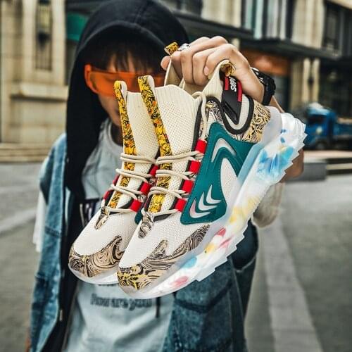 Autumn New Men Sock Sneakers Good Quality Trendy High Top Sneakers Men Trainers Casual Outdoor Sport Shoes for Men bambas hombre