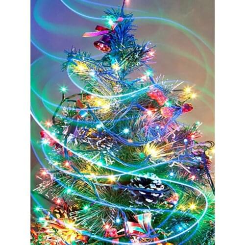 Chritmas tree Cross Stitch Embroidery Kits scenery Cotton Thread Painting Diy Needlework Dmc New Year Home Christmas Gift