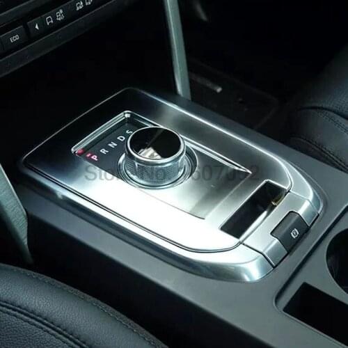 For Land Rover Discovery Sport 2015 Chrome Car Front Interior Consoles Control Gear Box Cover Trim Bezel Protector Accessorie