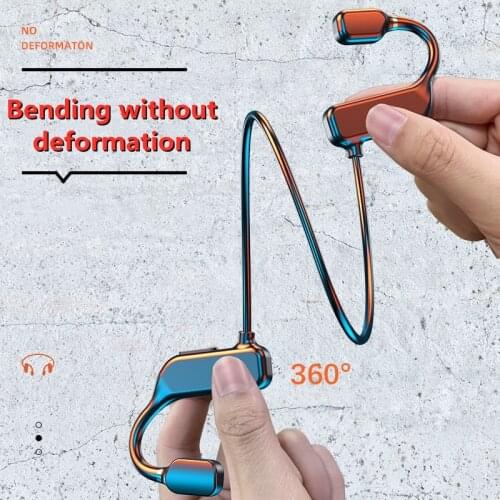 Bone Conduction Headphones Bluetooth 5.1 Wireless Waterproof Comfortable Wear Open Hook Light Weight Not In-ear Sport Earphones