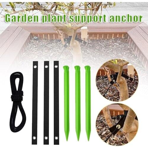 Newly Plant Support Anchor Kit Durable Garden Plants Fixing Stakes Suitable for Outdoor Courtyard Balcony