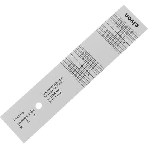 Pickup Calibration Distance Gauge Protractor Record LP Vinyl Turntable Phonograph Phono Cartridge Jan-12