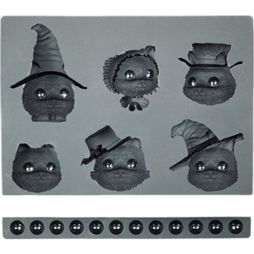 Portable 3D Cat Shaped Silicone Mold for Soap Aromatherapy Making Crafts Art Supplies for Girl Crafts Supplies