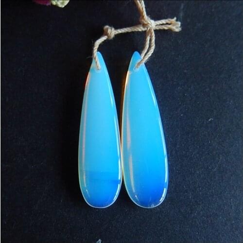 Accessories Earrings,Natural Opalite Stone fashion woman Earring,Semi-precious stones jewelry accessories,39x11x4mm,4.7g