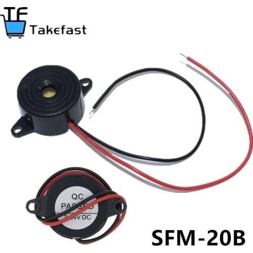 SFM-20B DC3-24V Durable 3-24V Piezo Electronic Buzzer Alarm 95DB Continuous Sound Beeper For Arduino Car Van
