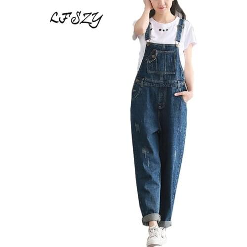 2020 Womens Modis jeans jumpsuit Women Loose Romper Casual jeans Large size Casual Loose Overalls Bib jeans More size S-XL XXL