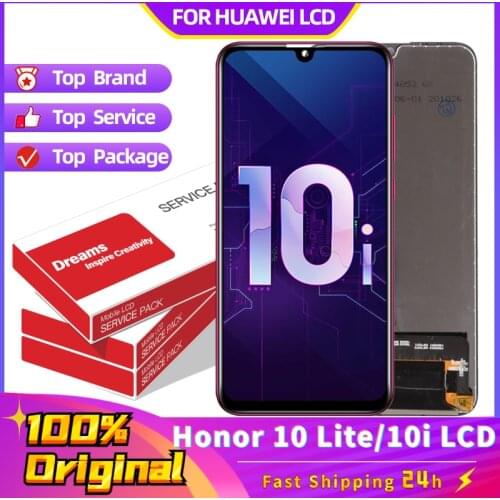 6.21" LCD For Huawei Honor 10i LCD Display Digitizer Assembly Touch Screen with Frame Global Version For Honor 10 lite LCD