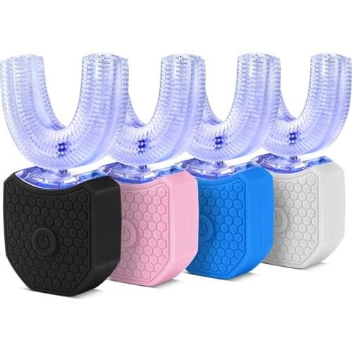360 Degree Toothbrush Wave Brush Full Automatic U-shaped Lazy Toothbrush Mouthpiece Ultrasonic Motor Waterproof Toothbrush
