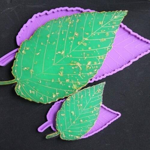 1 Pc Large Leaf Tray Coaster Molds Silicone Leaves Coasters Bowl Mat Resin Casting Molds Maple Leaf Silicone Molds Craft