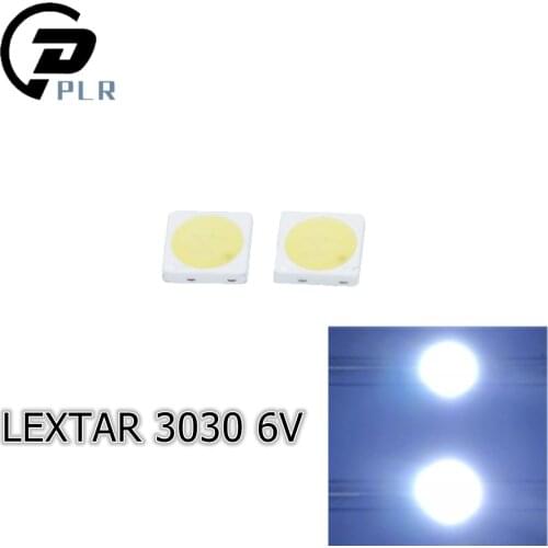 2000pcs Lextar LED Backlight High Power LED 1.8W 3030 6V Cool white 150-187LM PT30W45 V1 TV Application Connector