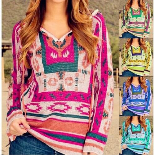 2021 Winter Pullover Sweater Women Knitted Tops Vintage Plus Size Casual Long Sleeve Cap Pull Female Solid Sweaters Pullovers