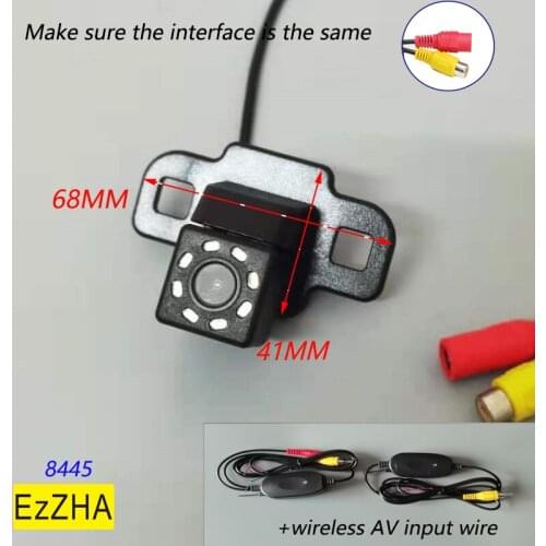 4 LED light Wireless HD Dynamic Trajectory Wireless Car Rear View Backup Parking Camera For Toyota RAV4 RAV 4 XA50 2019 2020