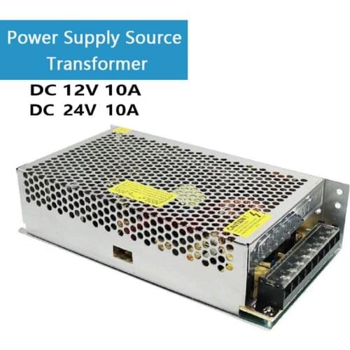 AC 110V 220V to DC 12V/24V 10A 120W Power Supply Source Transformer For motor Linear actuator Led Strip
