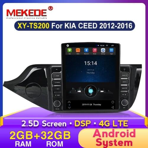 HD 9.7"Tesla screen Android DSP Car Radio Multimedia Video Player Navigation GPS For KIA Cee'd CEED JD 2012-2016 2 din no dvd