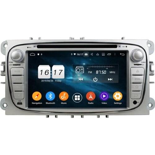 PX6 6-Core 2 din 7" Android 10 4gb+64gb Car DVD GPS for Ford Focus 2008-2010 Stereo Radio GPS Bluetooth 5.0 WIFI Easy Connect